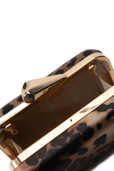  Tamer Tanca Kadın Vegan Leopar El Çantası