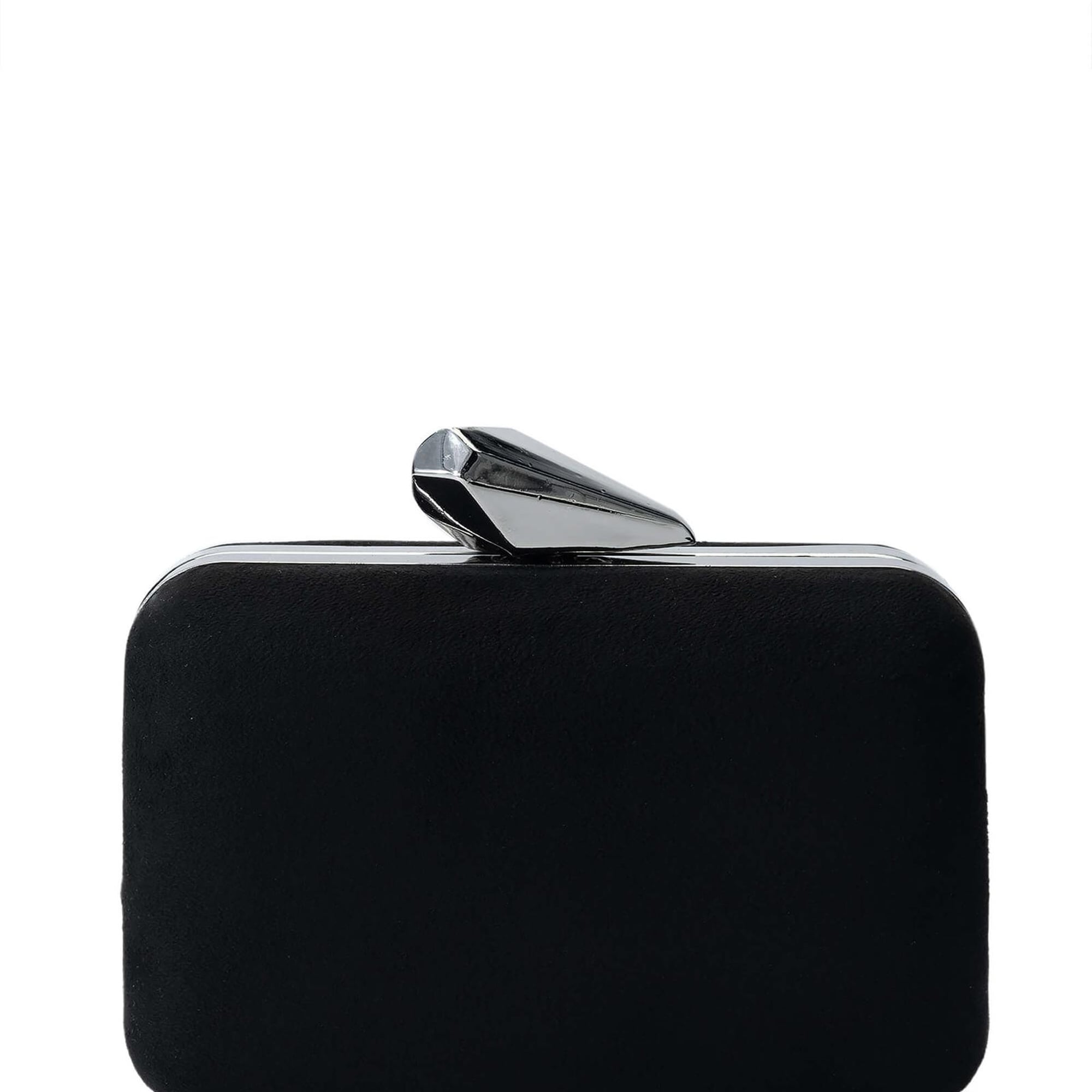 Tamer Tanca Kadın Vegan Siyah Süet El Çantası