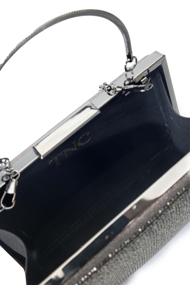  Tamer Tanca Kadın Vegan Gri El Çantası