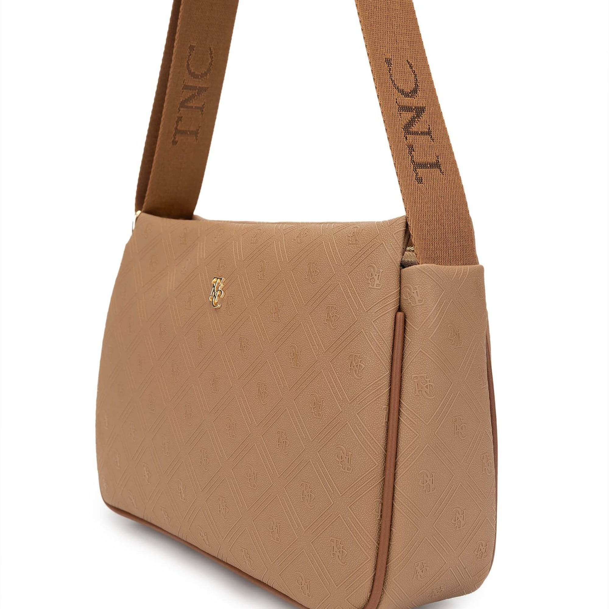 Tamer Tanca Kadın Vegan Bej Postacı Çanta