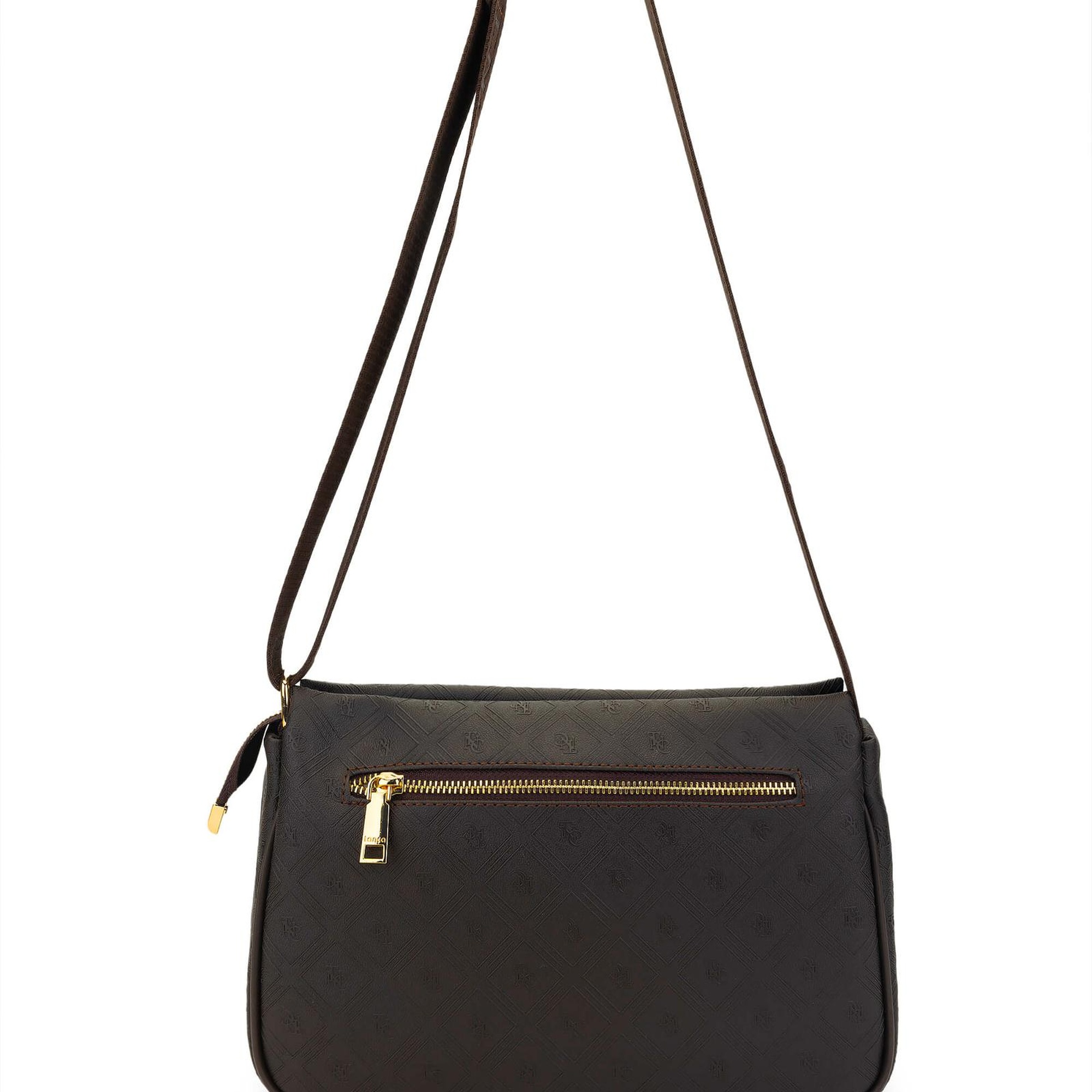 Tamer Tanca Kadın Vegan Kahverengi Postacı Çanta