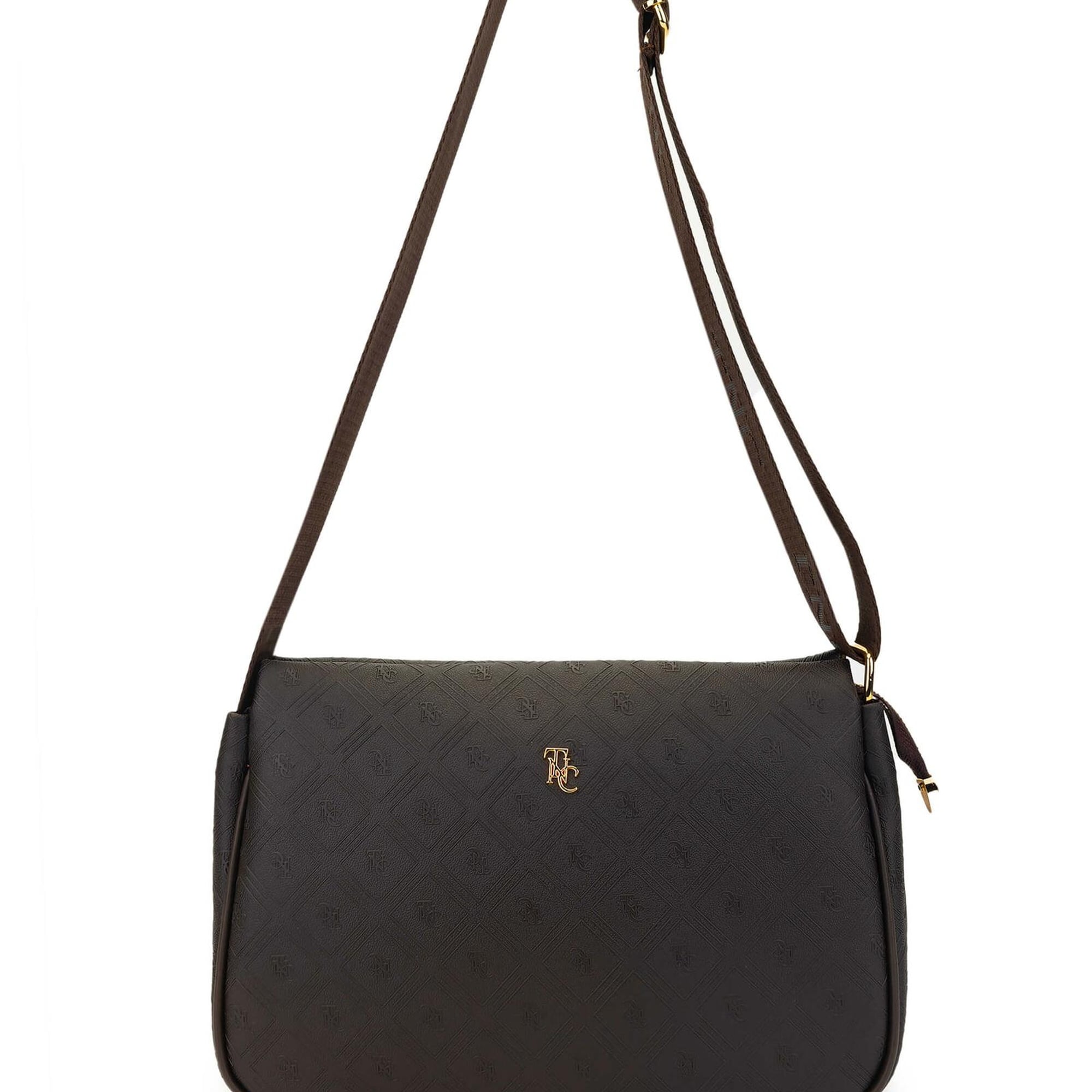 Tamer Tanca Kadın Vegan Kahverengi Postacı Çanta