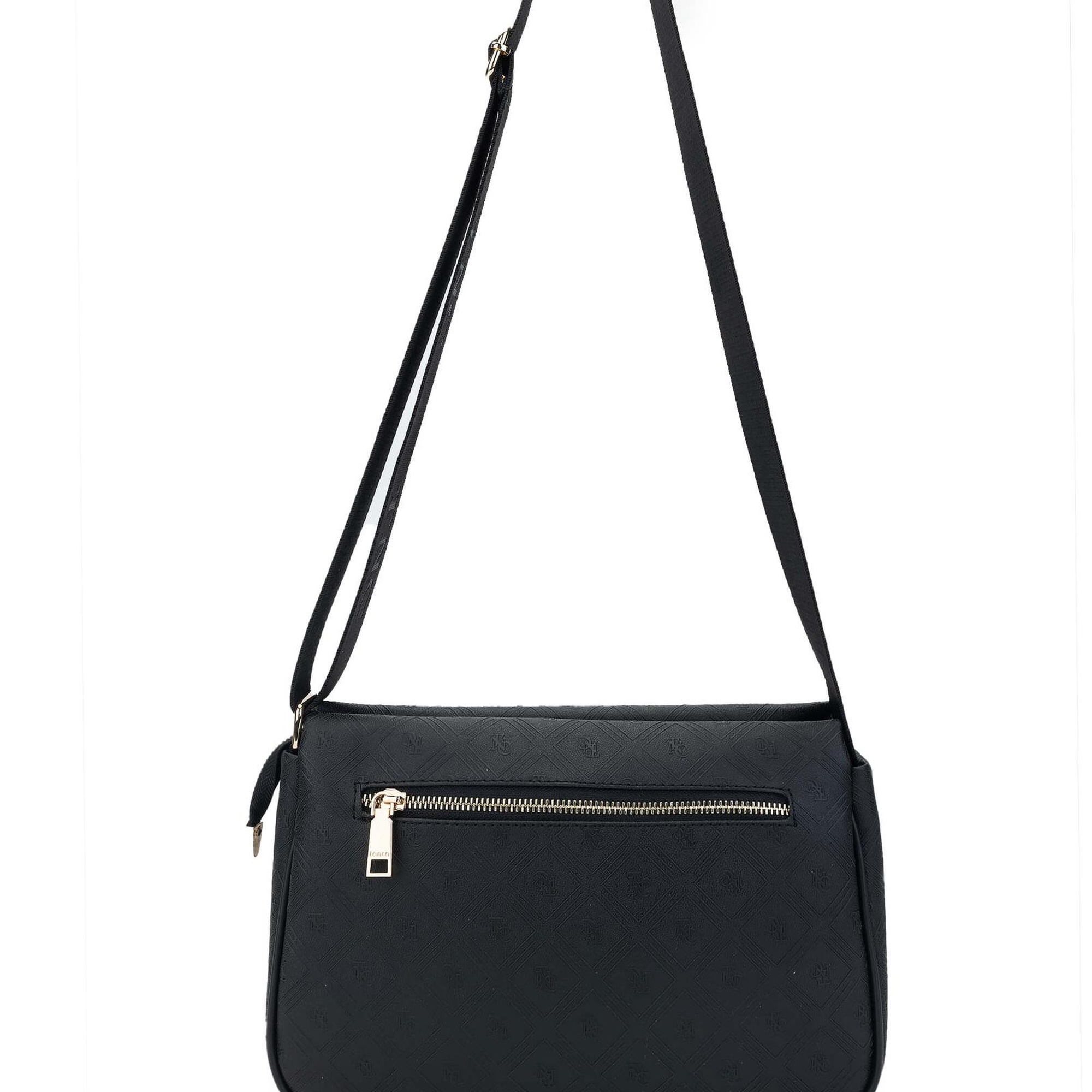 Tamer Tanca Kadın Vegan Siyah Postacı Çanta