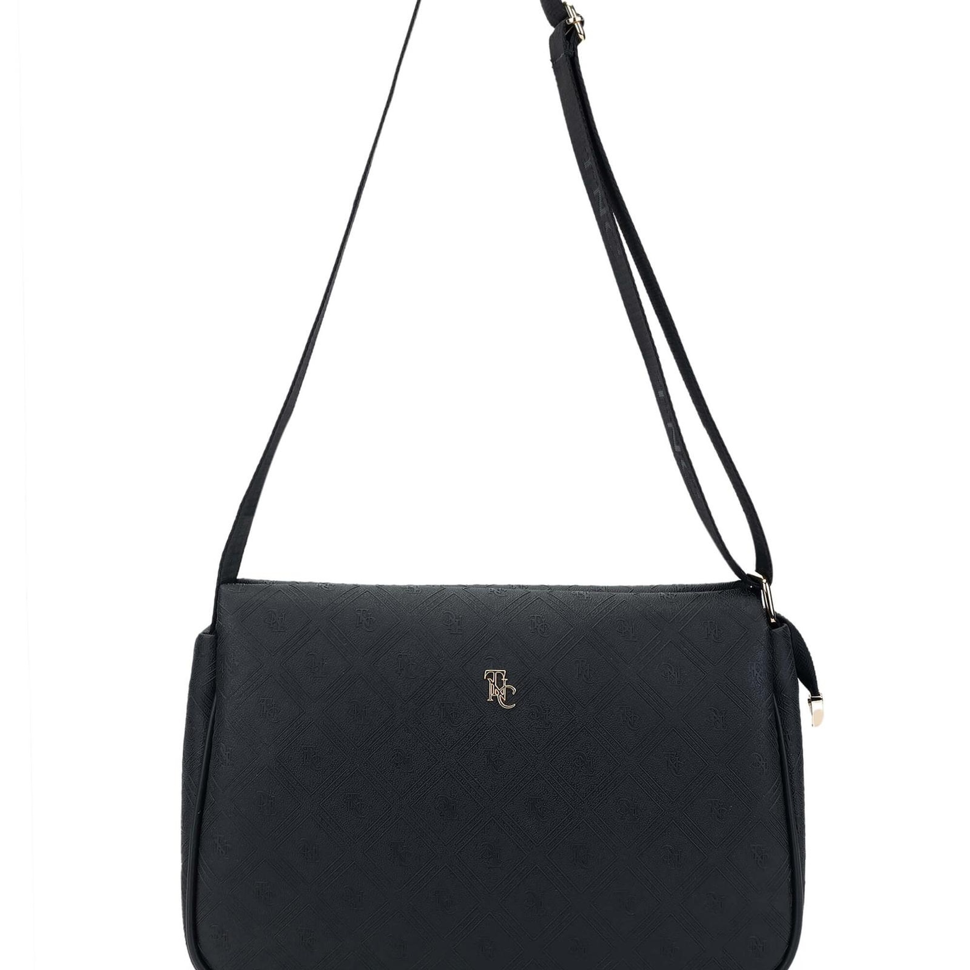 Tamer Tanca Kadın Vegan Siyah Postacı Çanta