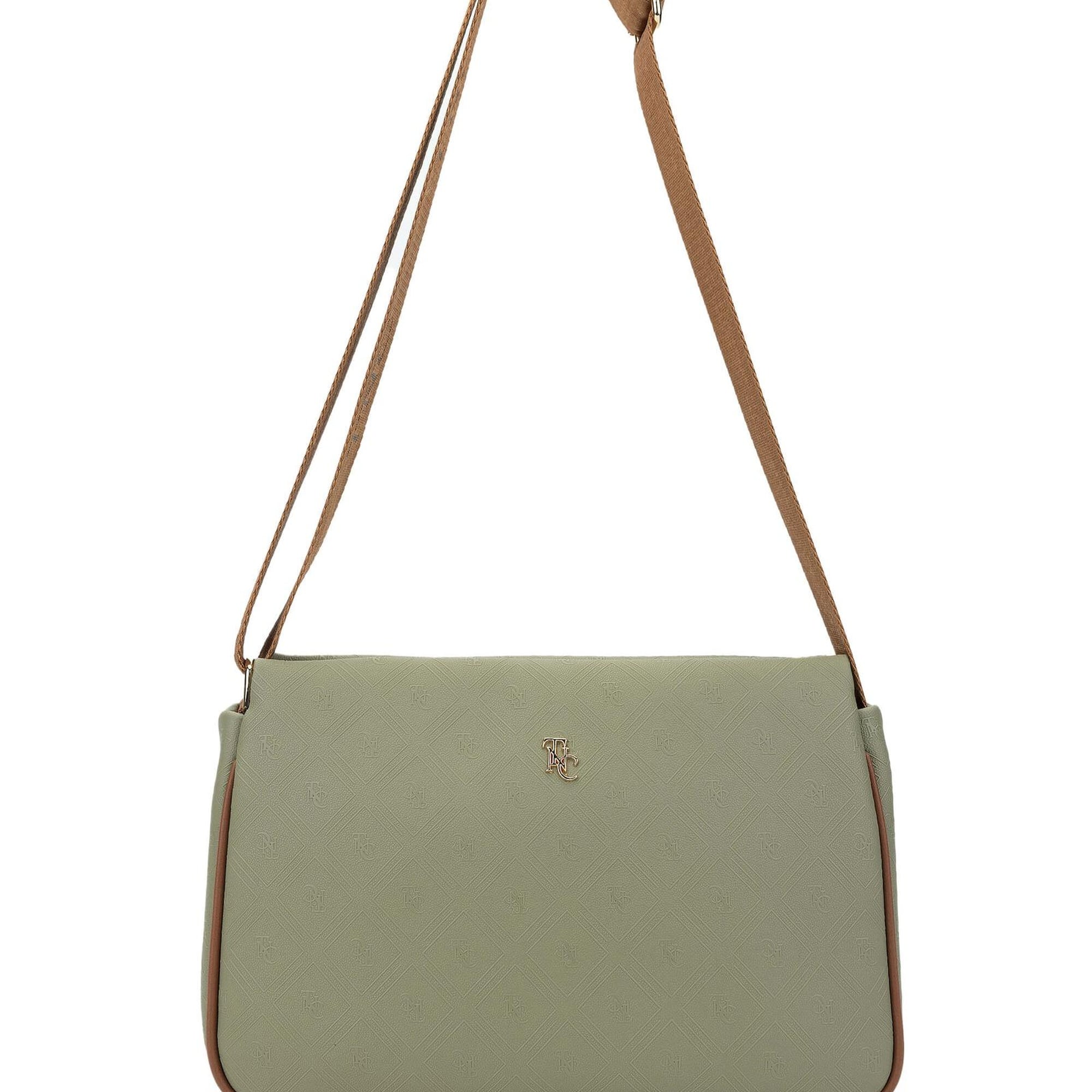 Tamer Tanca Kadın Vegan Yeşil Postacı Çanta