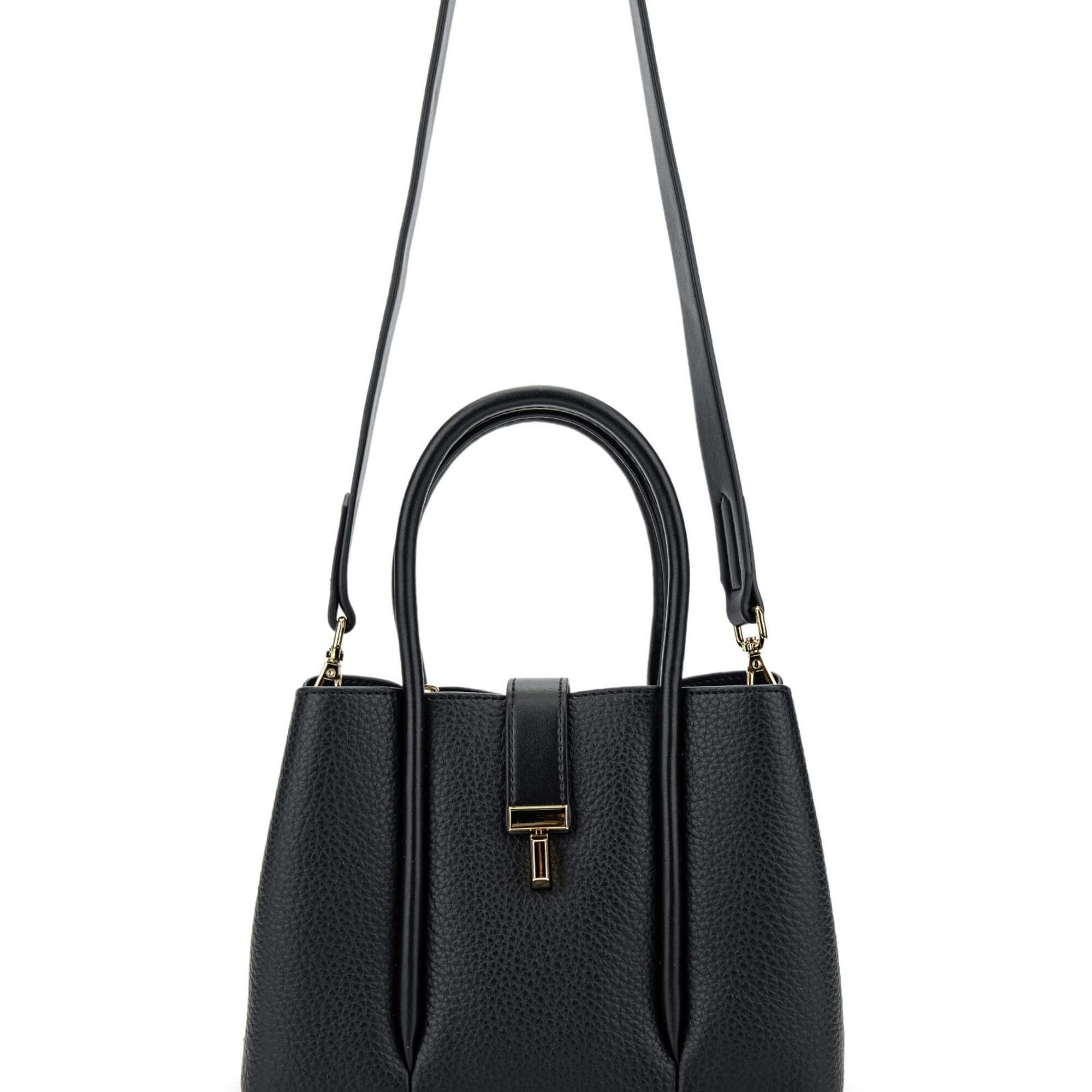 Tamer Tanca Kadın Vegan Siyah Kol Çantası