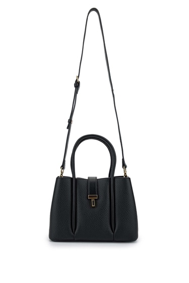  Tamer Tanca Kadın Vegan Siyah Kol Çantası