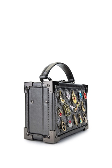  Tamer Tanca Kadın Vegan Metalik Kol Çantası