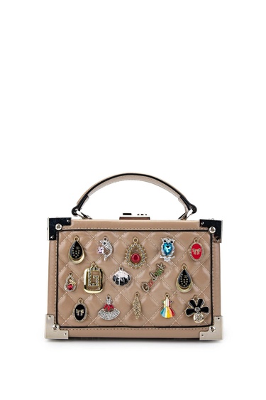  Tamer Tanca Kadın Vegan Taupe Kol Çantası