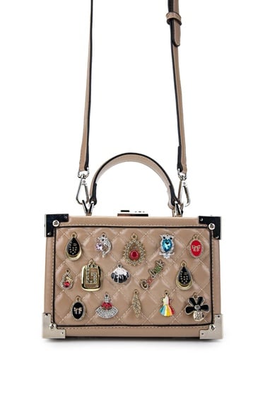  Tamer Tanca Kadın Vegan Taupe Kol Çantası