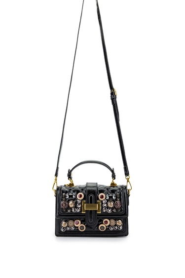  Tamer Tanca Kadın Vegan Siyah Kol Çantası