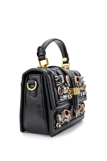  Tamer Tanca Kadın Vegan Siyah Kol Çantası