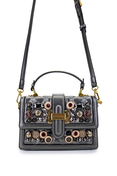  Tamer Tanca Kadın Vegan Metalik Kol Çantası