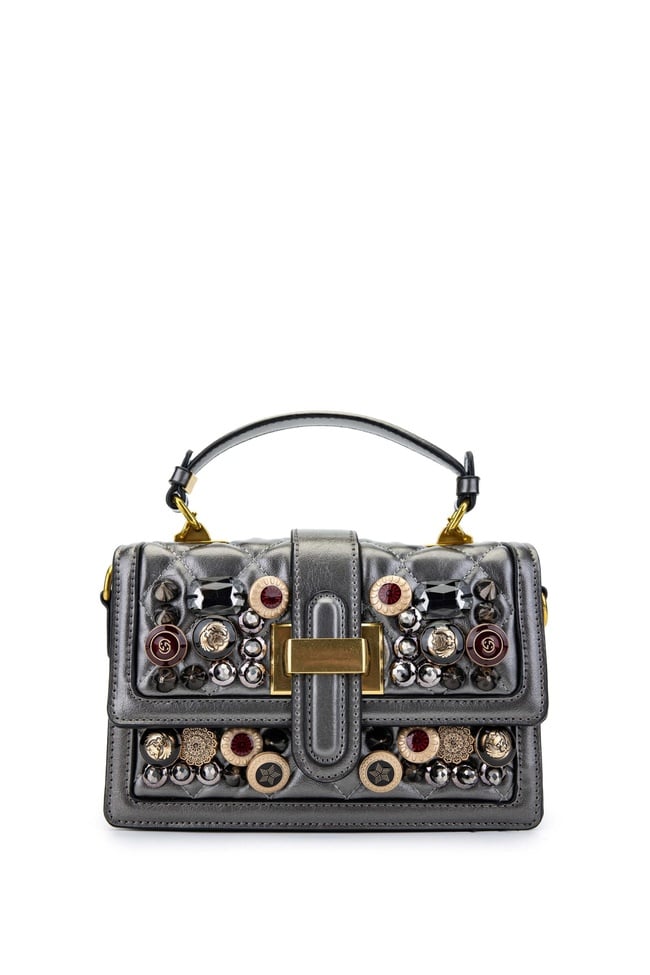  Tamer Tanca Kadın Vegan Metalik Kol Çantası