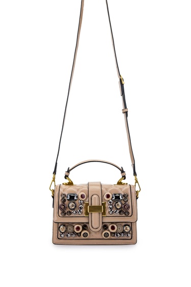  Tamer Tanca Kadın Vegan Taupe Kol Çantası