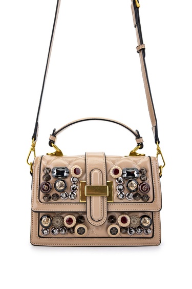  Tamer Tanca Kadın Vegan Taupe Kol Çantası