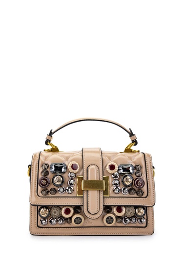  Tamer Tanca Kadın Vegan Taupe Kol Çantası