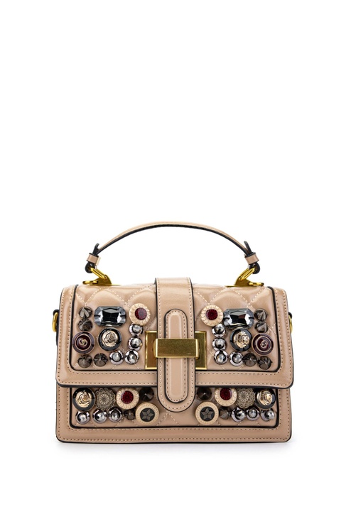  Tamer Tanca Kadın Vegan Taupe Kol Çantası