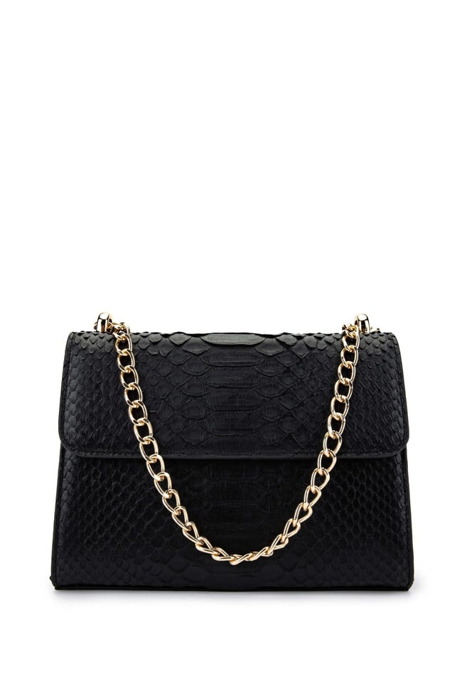  Tamer Tanca Kadın Hakiki Deri Siyah Omuz Çanta