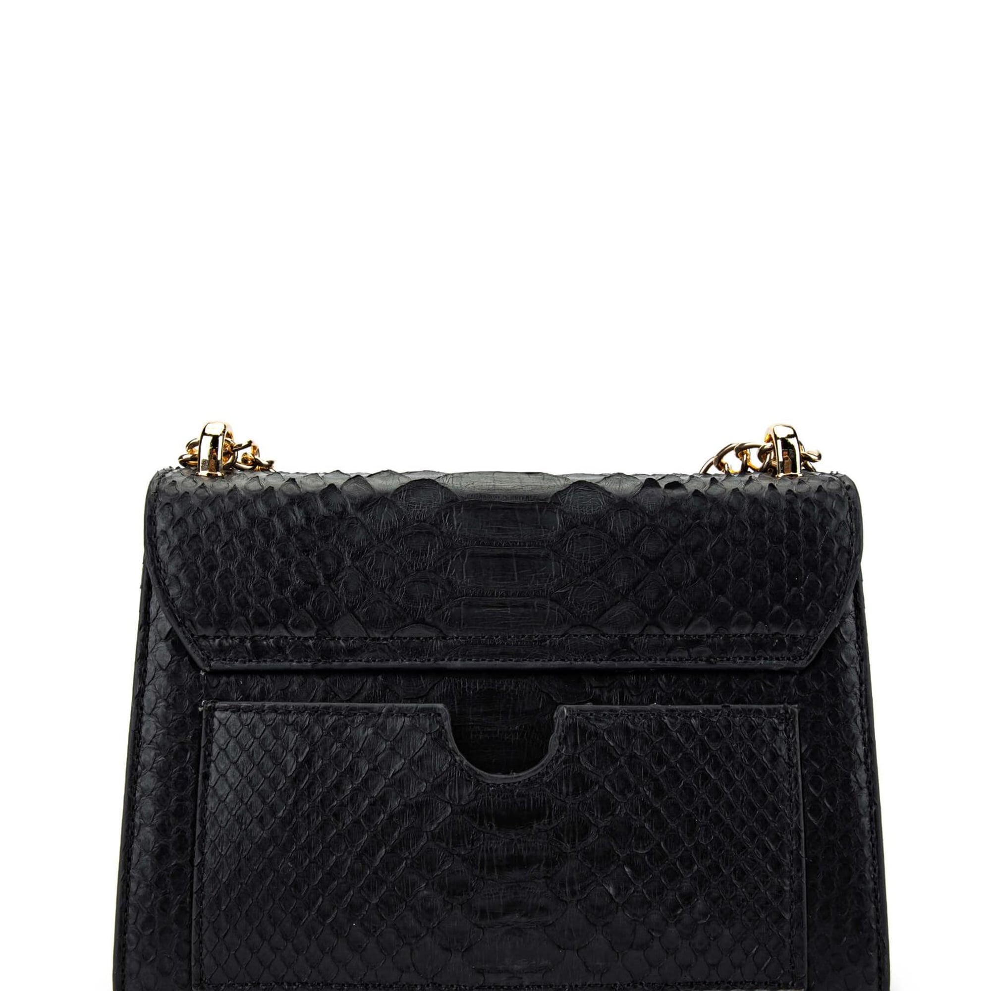 Tamer Tanca Kadın Hakiki Deri Siyah Omuz Çanta