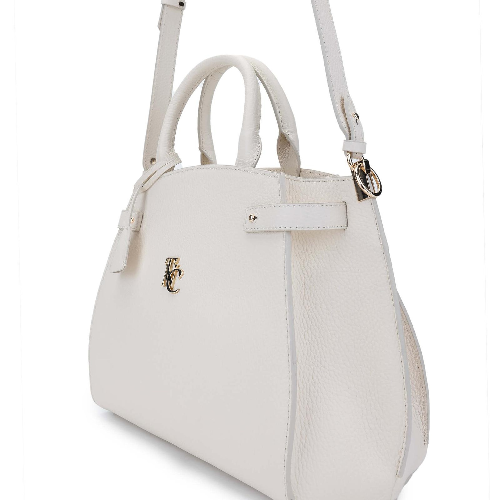 Tamer Tanca Kadın Hakiki Deri Bej El Çantası