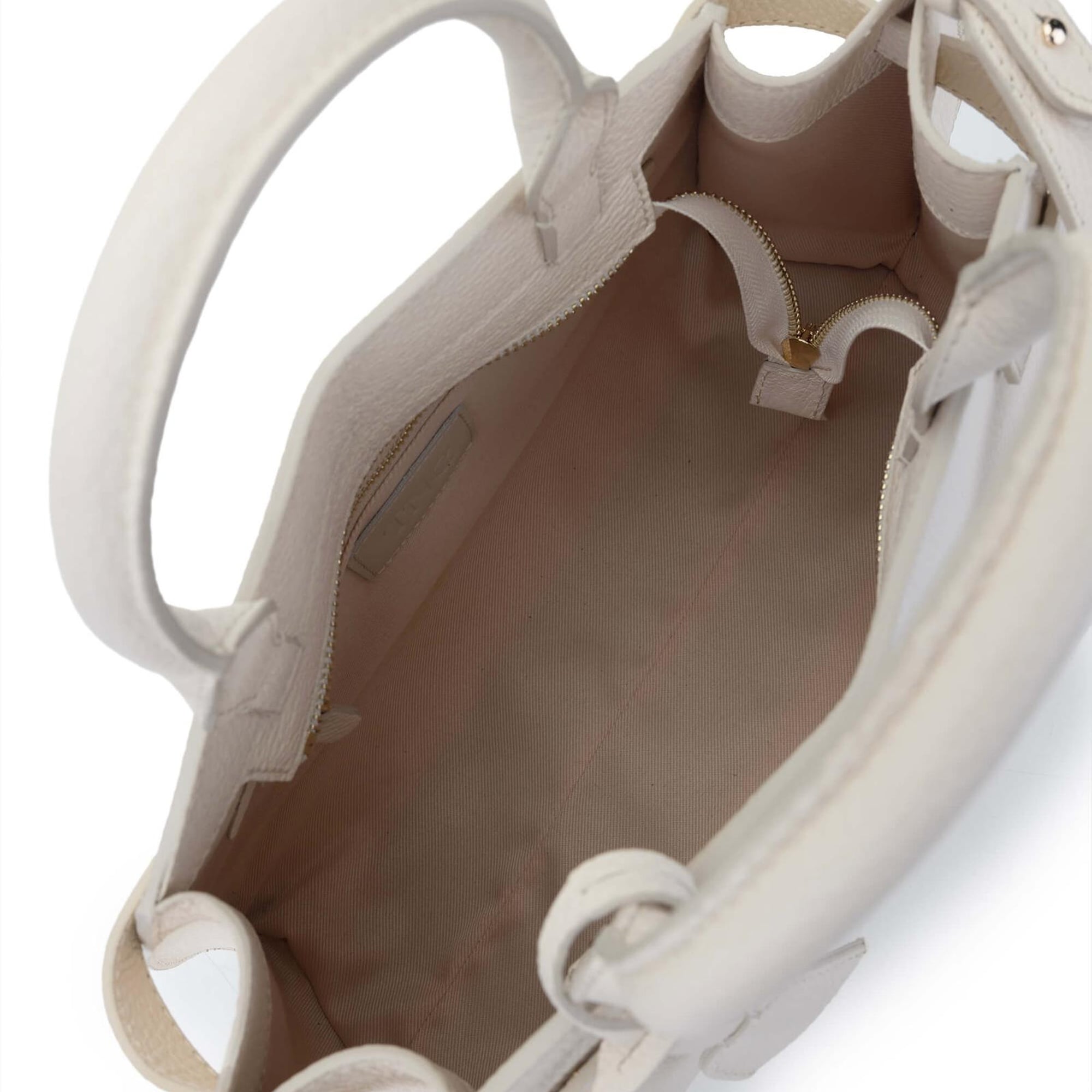 Tamer Tanca Kadın Hakiki Deri Bej El Çantası