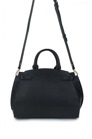  Tamer Tanca Kadın Hakiki Deri Siyah El Çantası