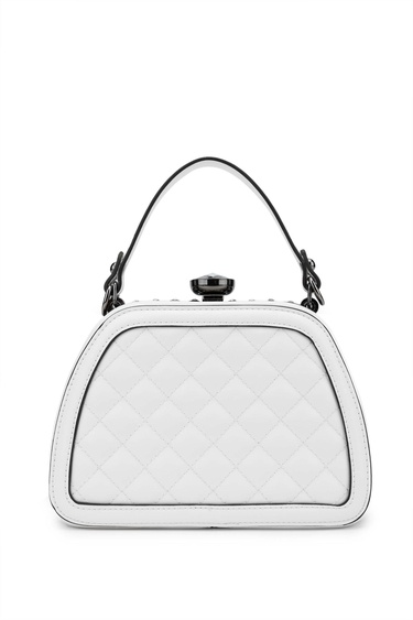  Tamer Tanca Kadın Vegan Beyaz El Çantası