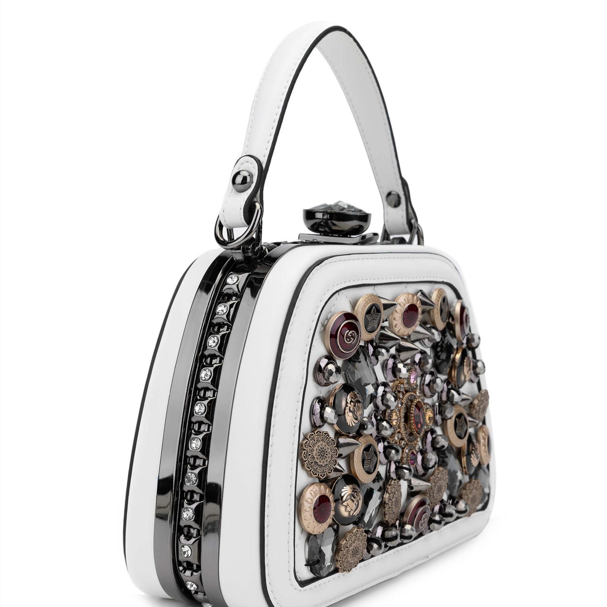 Tamer Tanca Kadın Vegan Beyaz El Çantası