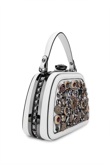  Tamer Tanca Kadın Vegan Beyaz El Çantası