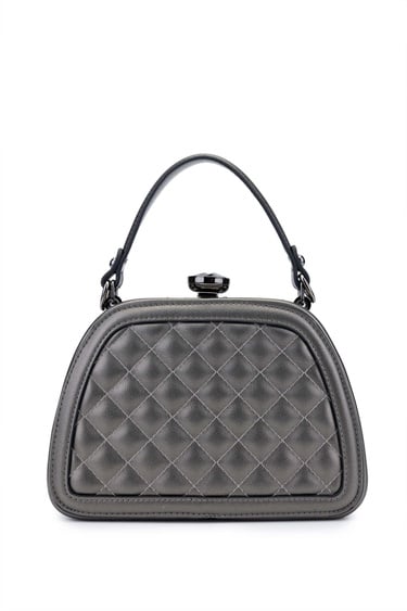  Tamer Tanca Kadın Vegan Metalik El Çantası