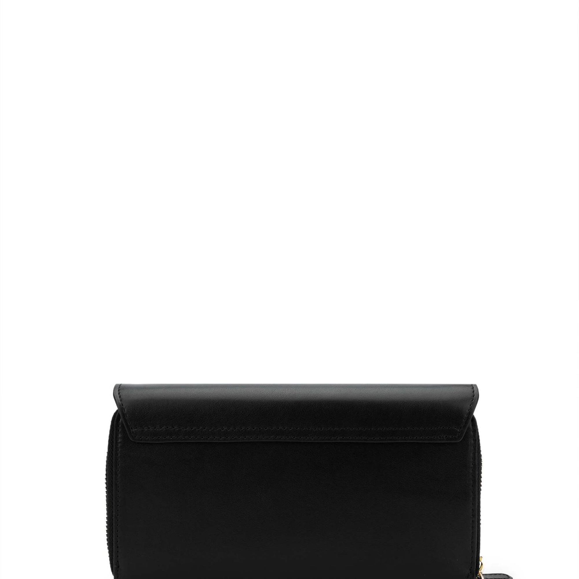 Tamer Tanca Kadın Hakiki Deri Siyah Deri Omuz Çanta