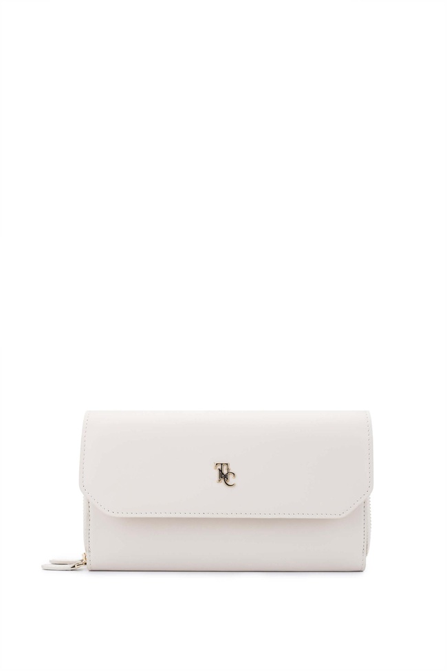  Tamer Tanca Kadın Hakiki Deri Bej Omuz Çanta