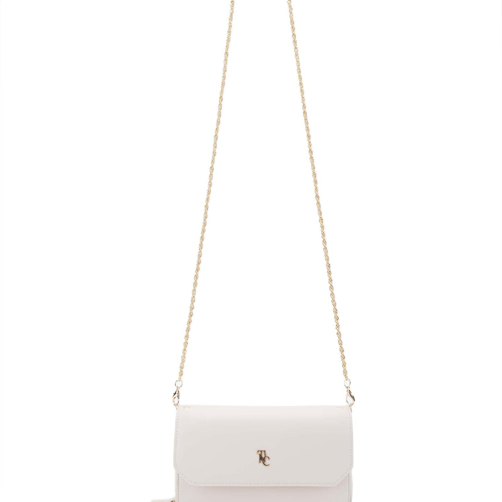 Tamer Tanca Kadın Hakiki Deri Bej Omuz Çanta