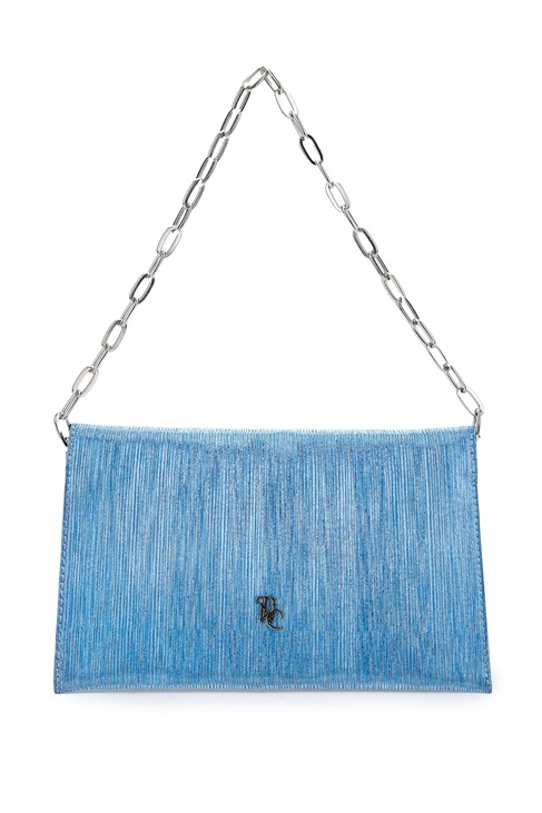  Tamer Tanca Kadın Vegan Mavi Omuz Çanta