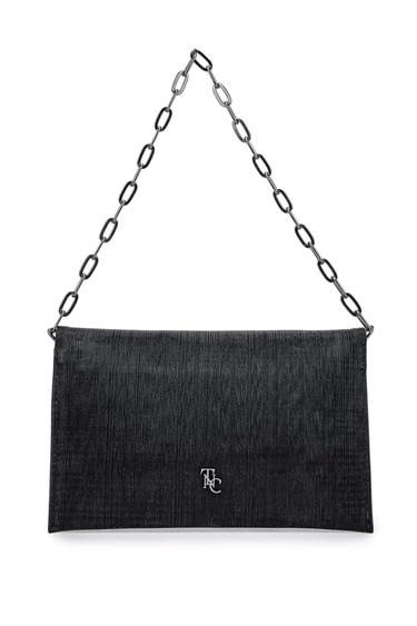  Tamer Tanca Kadın Vegan Siyah Omuz Çanta