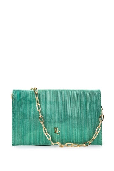  Tamer Tanca Kadın Vegan Yeşil Omuz Çanta