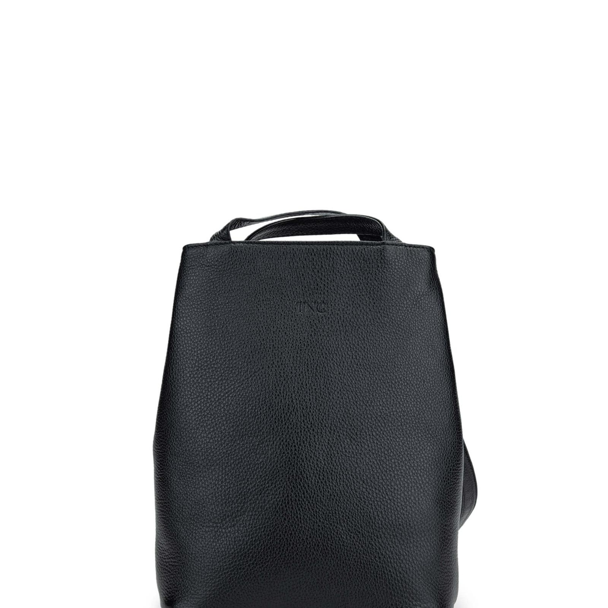 Tamer Tanca Kadın Hakiki Deri Siyah Sırt & Omuz Çantası