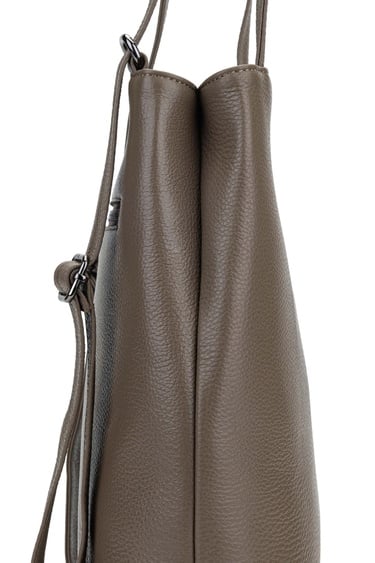  Tamer Tanca Kadın Hakiki Deri Bej Sırt & Omuz Çantası