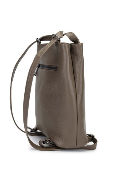  Tamer Tanca Kadın Hakiki Deri Bej Sırt & Omuz Çantası