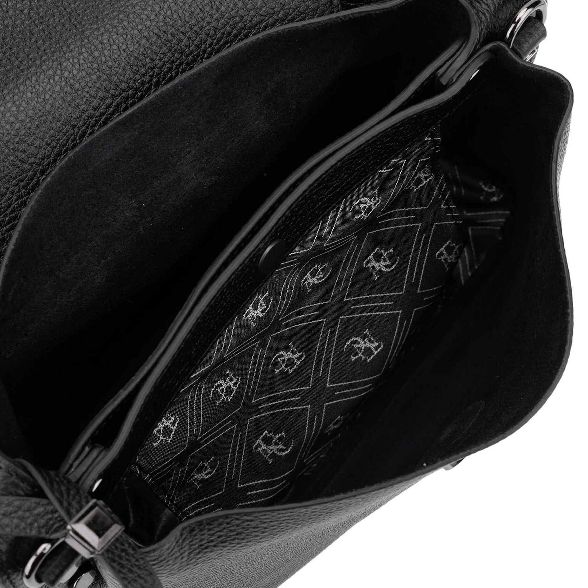 Tamer Tanca Kadın Hakiki Deri Siyah Postacı Çanta