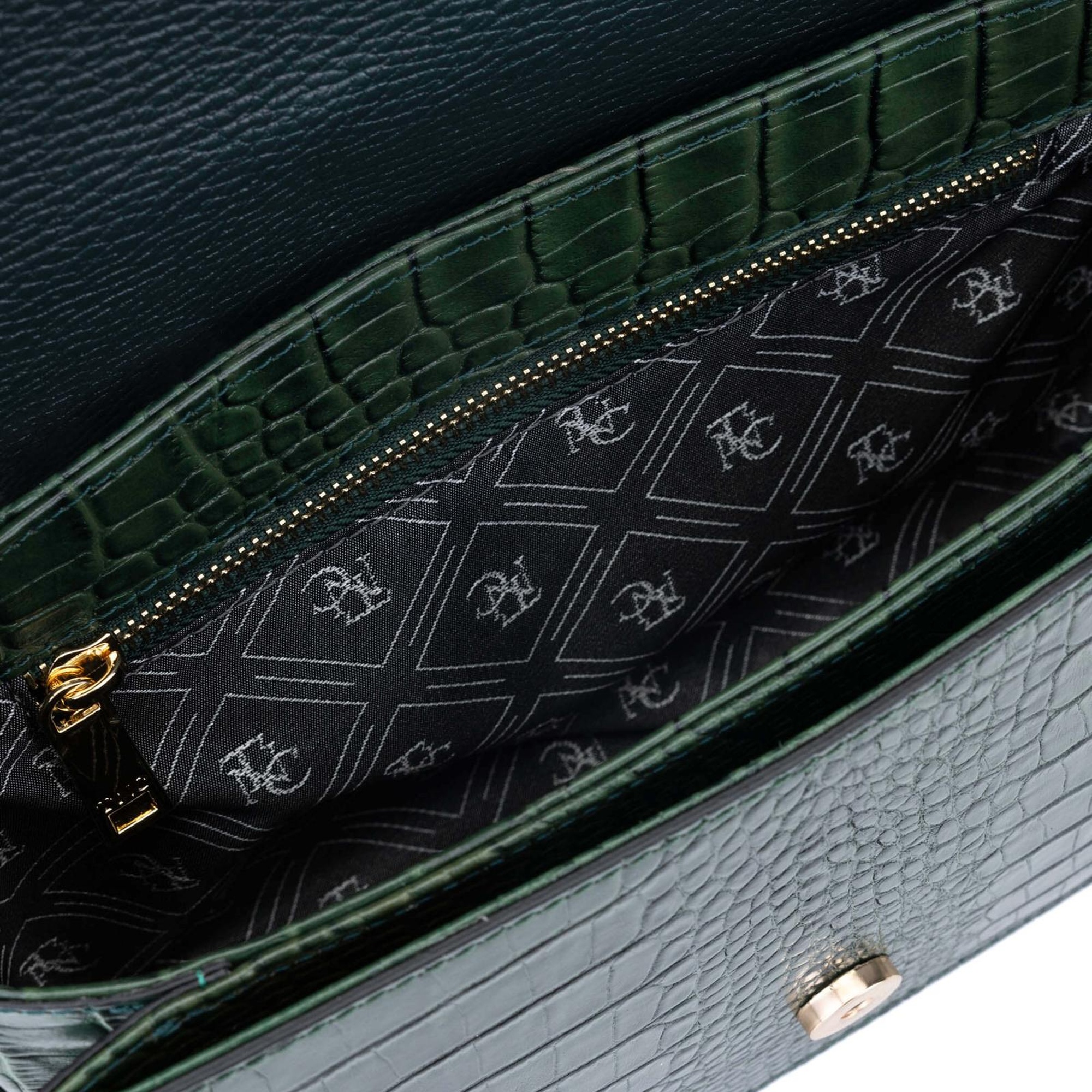 Tamer Tanca Kadın Hakiki Deri Yeşil Postacı Çanta