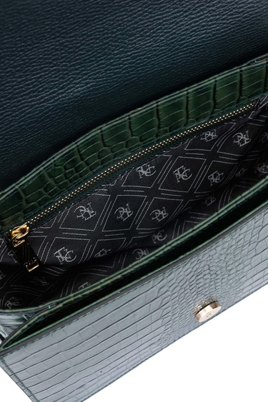  Tamer Tanca Kadın Hakiki Deri Yeşil Postacı Çanta