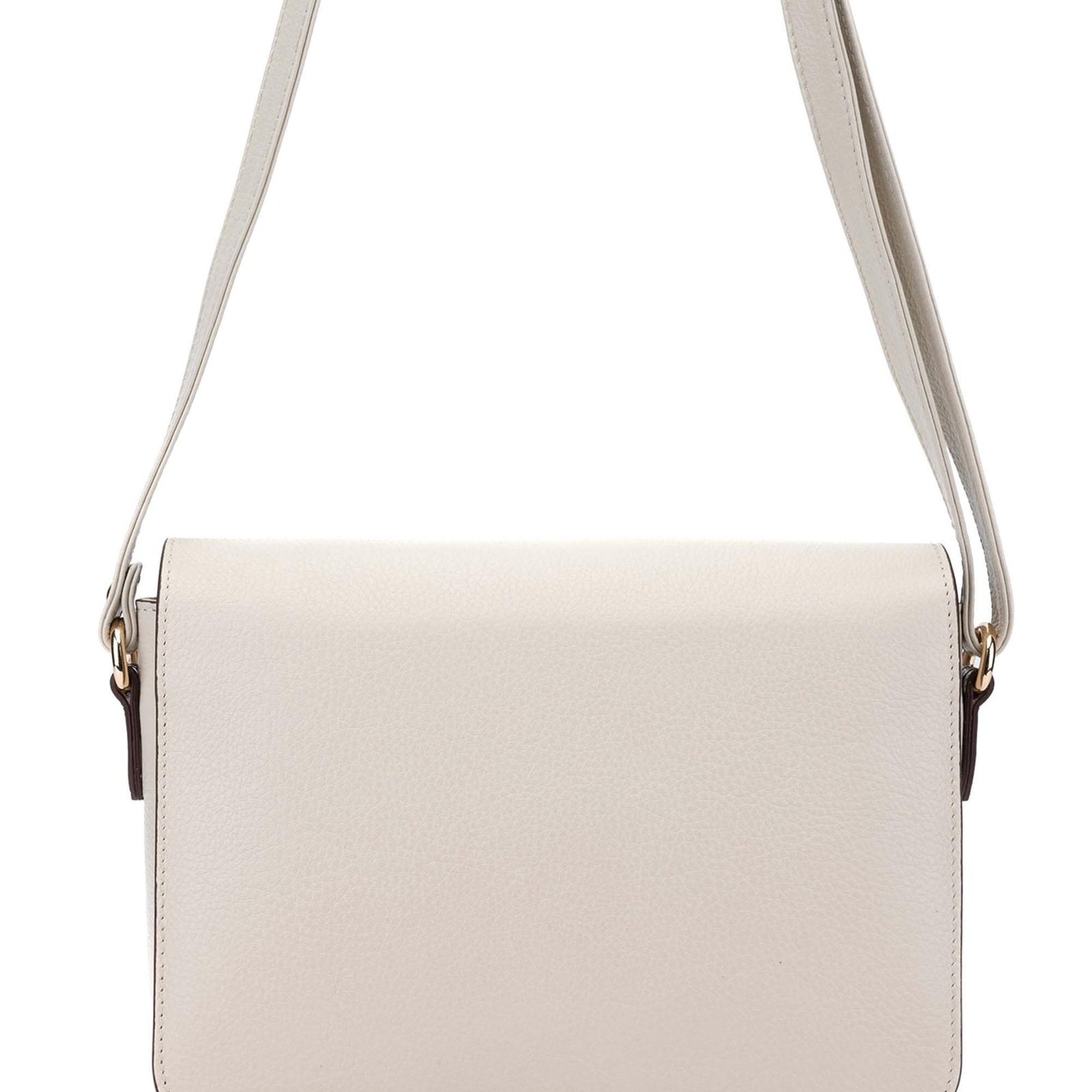 Tamer Tanca Kadın Hakiki Deri Bej Postacı Çanta