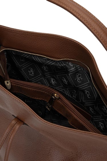  Tamer Tanca Kadın Hakiki Deri Taba Omuz Çanta