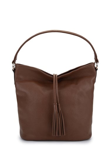  Tamer Tanca Kadın Hakiki Deri Taba Omuz Çanta