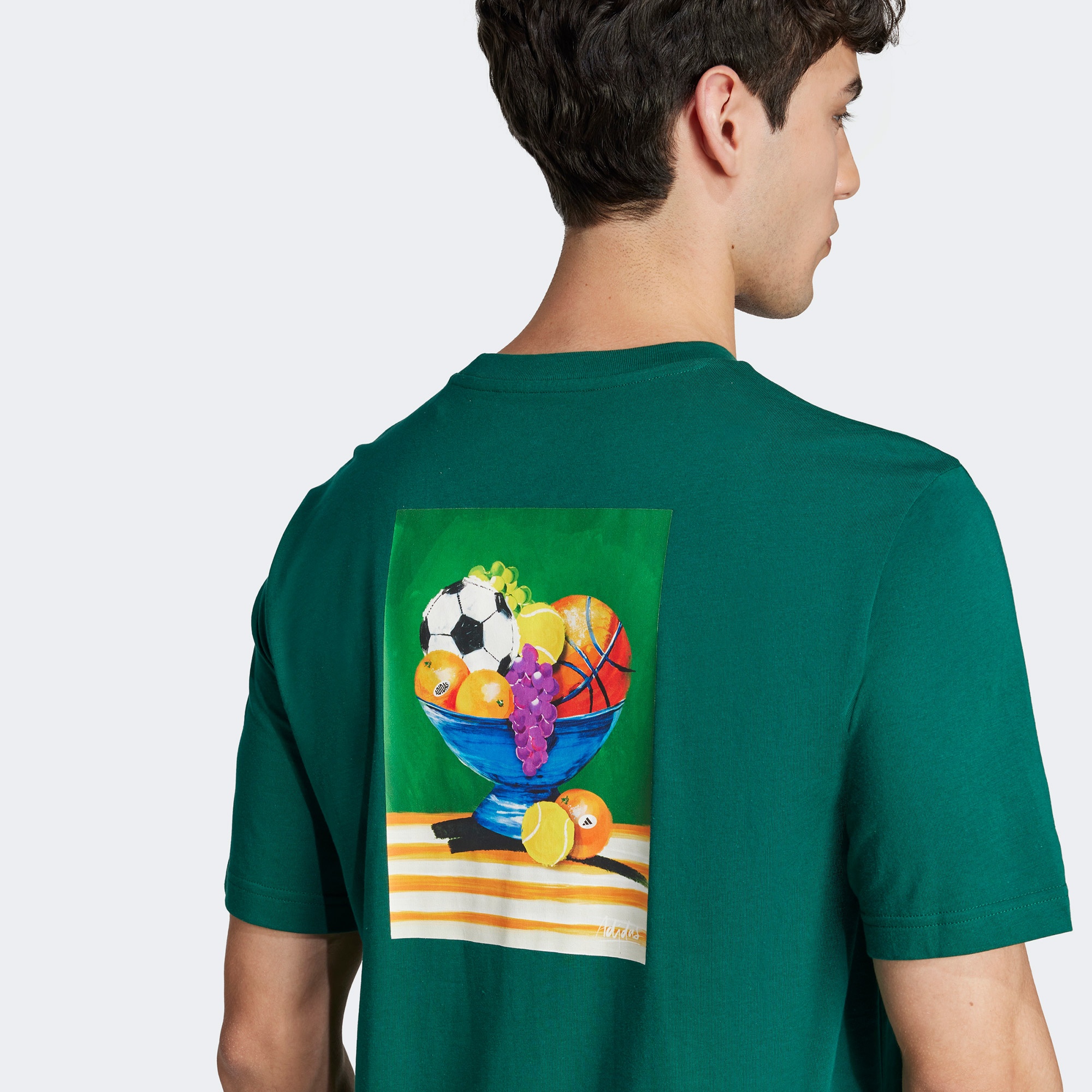 adidas Lounge Still Life Bowl Graphic Erkek Yeşil T-Shirt