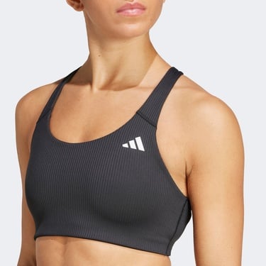  adidas Powerimpact Rib Medium Support Training Kadın Siyah Bra