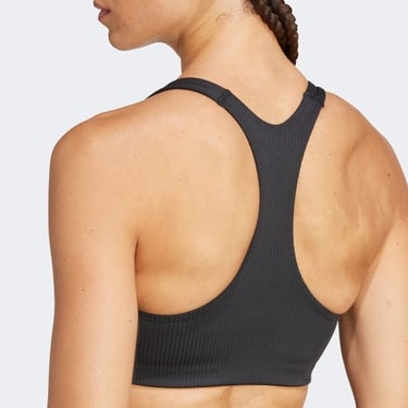  adidas Powerimpact Rib Medium Support Training Kadın Siyah Bra