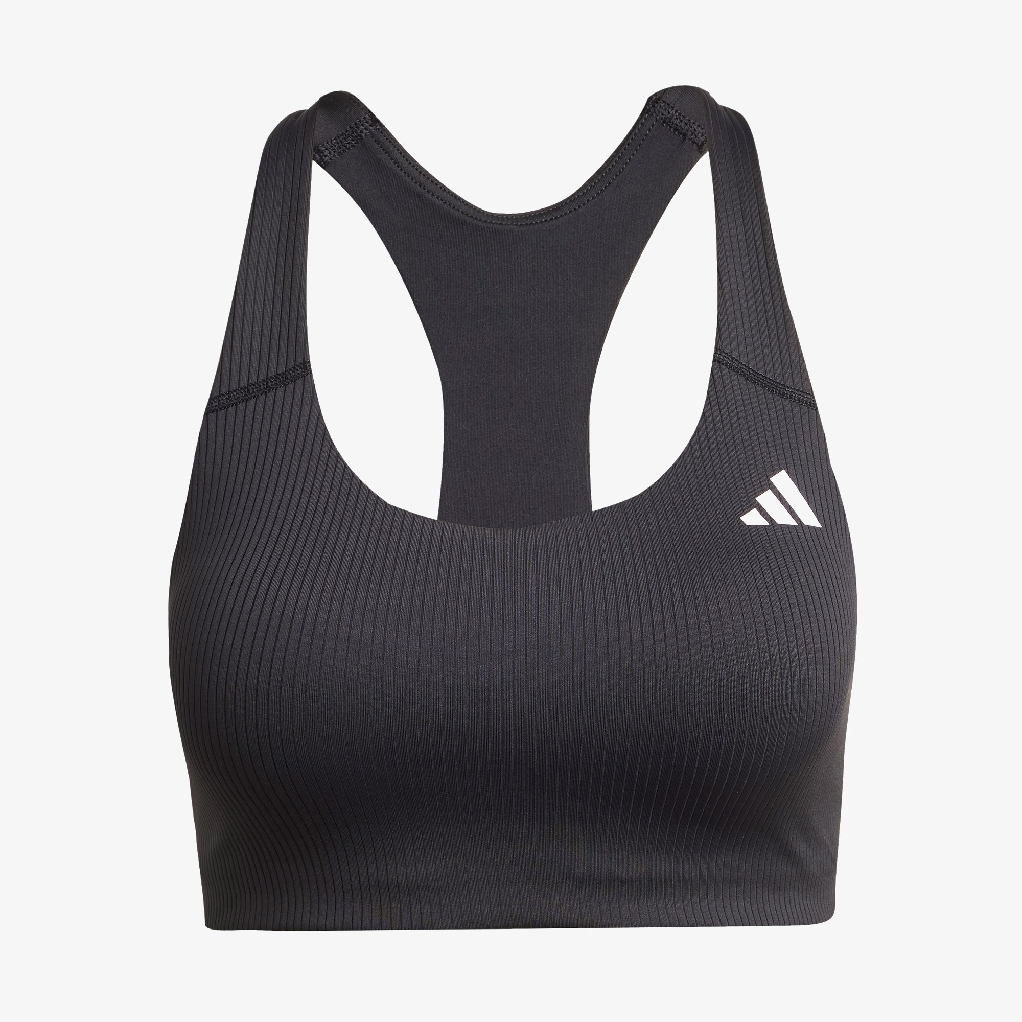 adidas Powerimpact Rib Medium Support Training Kadın Siyah Bra